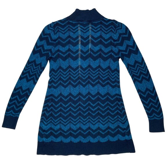 Missoni For Target Cardigan Sweater S Blue Chevron - Picture 11 of 12